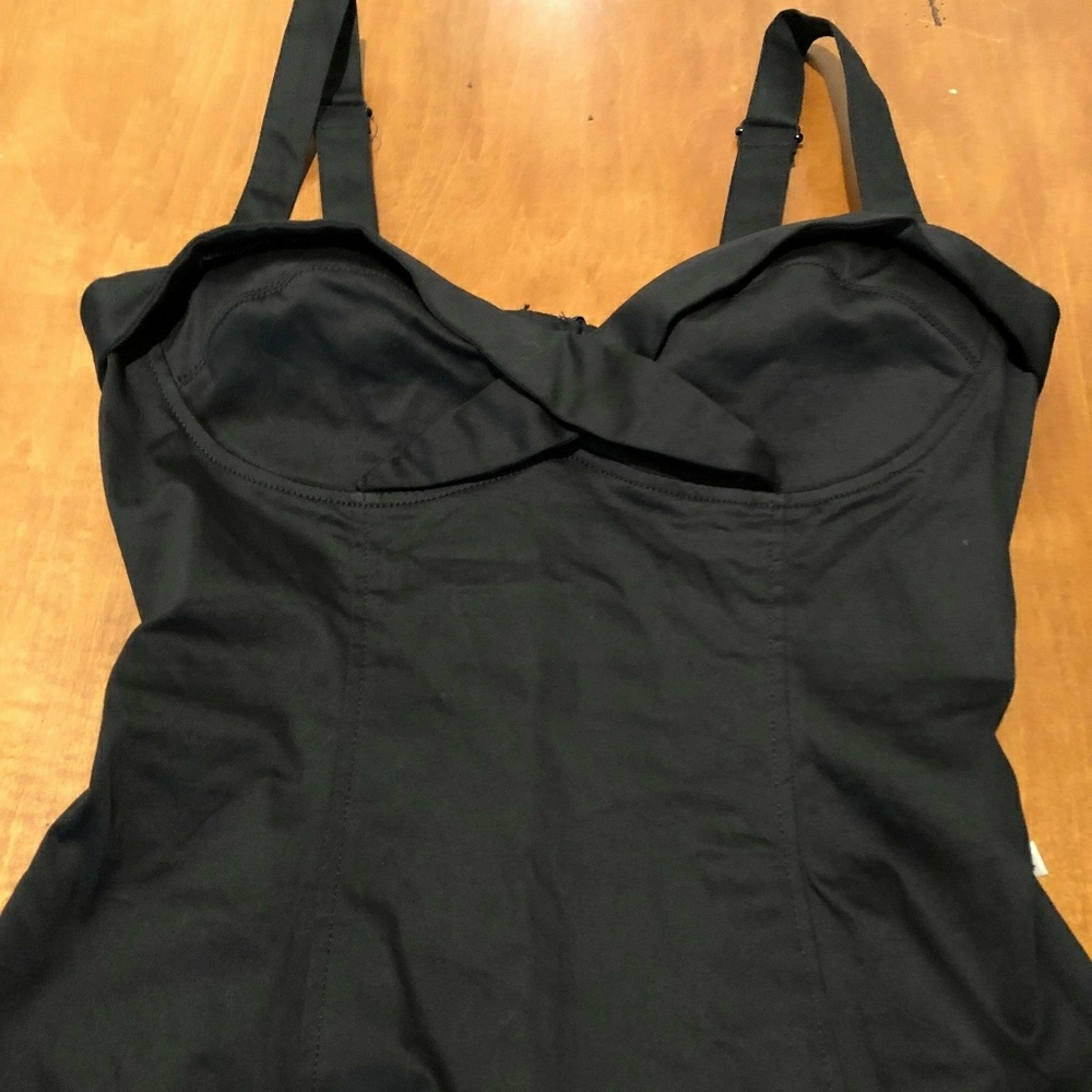 Black Pinup Crisscross Top